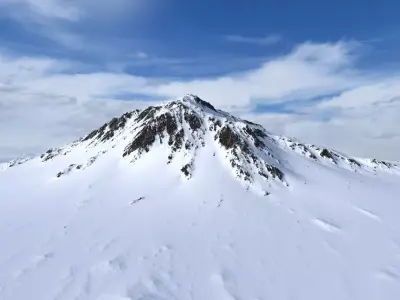 Snow Mountain 14 Low-poly 3D model