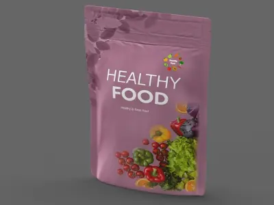 stand up pouch v13 PBR 3D model