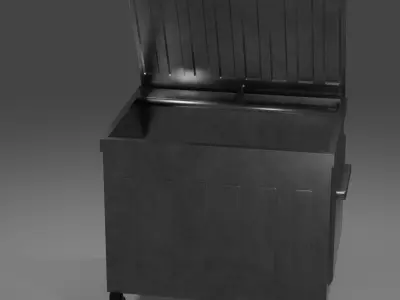Garbage Container Low-poly 3D model shop