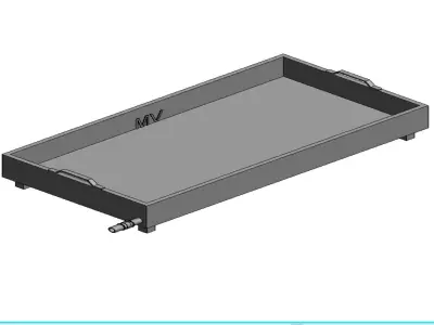 Waste water collecting tray 3D model