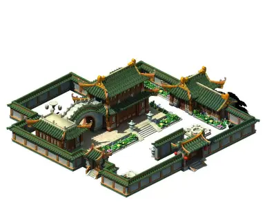 Ancient Architecture 3D model 10