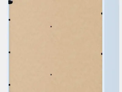 VIHALS Cabinet with sliding glass doors Low-poly 3D model