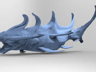 Fantasy Hybrid Shark collection  3D model