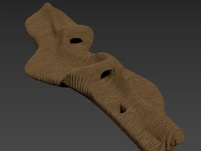 Parametric banch n5 3D model