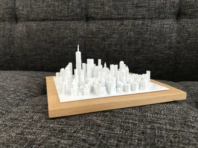 NEW YORK CITY - MANHATTAN 3D print model