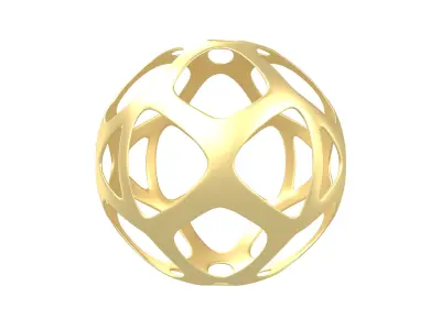 Abstract Sphere v11 001 Low-poly 3D model