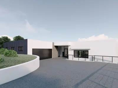 Modern House Low-poly 3D model