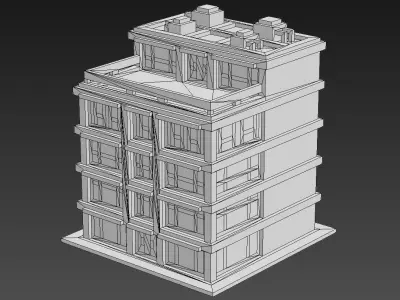 House Voxel - 1 Low-poly 3D model