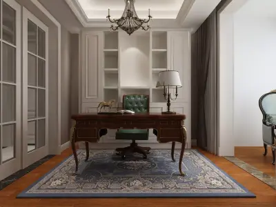 Home Interior Design in Empire Style 3D model