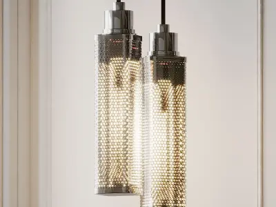 Oxon Hill 1 - Light Single Square Pendant 3D model