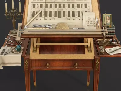 Architectural Table 1790 3D model