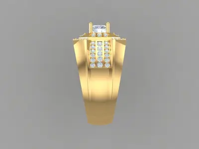  ring men 3D print model 3D print model