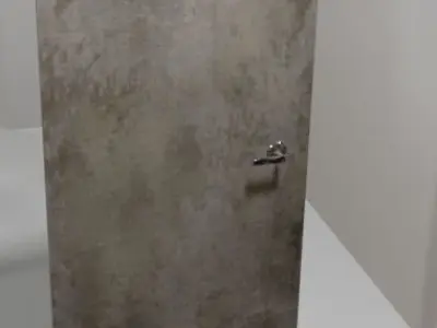 Dirty Door Free 3D model
