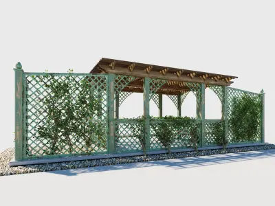 Arbor with trellis  3D model