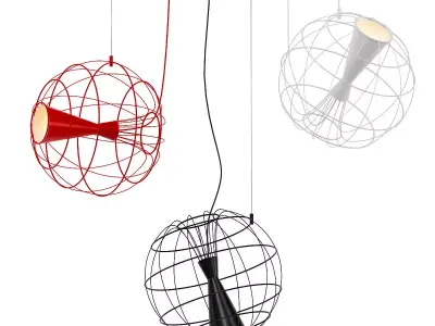LATITUDE ball hanging from wire 3D model