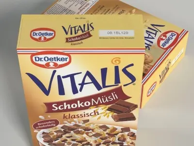 Breakfast Cereal Box 3D model