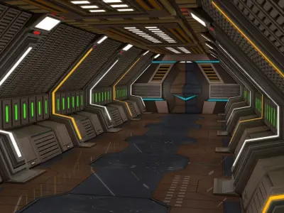Sci Fi Corridor  3D model
