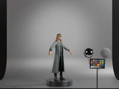 Sylvie Laufeydottir Low-poly 3D model