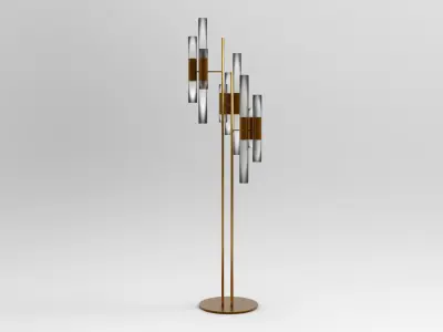 Floor Lamp Low-poly 3D model 30
