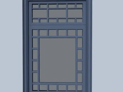 Window with frame 3D model
