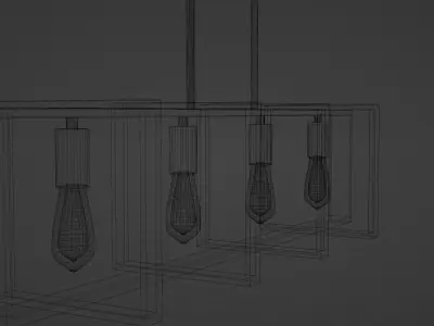 Contemporary Light Fixture 3D model