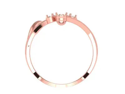 Solitaire Wedding Engagement Women Light Weight Rings 3D print model get