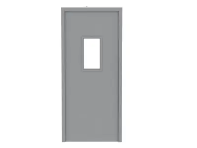 Single Fire Exit Door 3D model