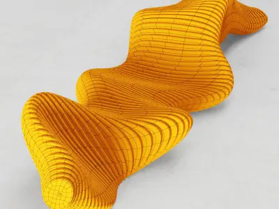 Parametric bench n5 3D model