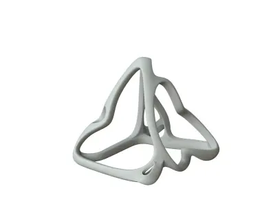 SciFi Cube Object No 64897 Low Poly Shape Low-poly 3D model
