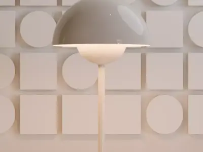 Flowerpot lamp 3D model