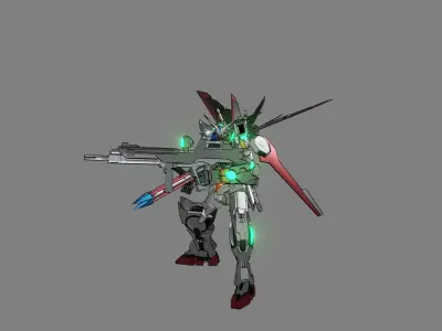 Attacker Gundam 11 A 3D model