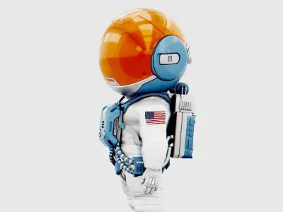 TOON  ASTRONAUT JEREMY  RIGGED 3D model