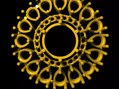 Tops earrings  3D print model