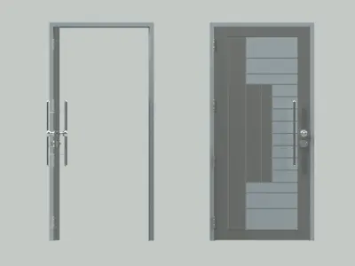 Door sets 9 3D model