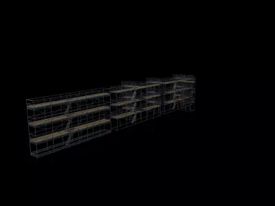 scaffold tower set 3D model