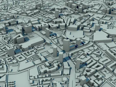 Birmingham City England United Kingdom 3D print model