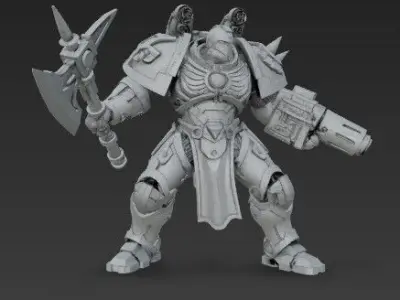 3D Printable Iron Oath Sentinel Heavy Infantry 3D print model