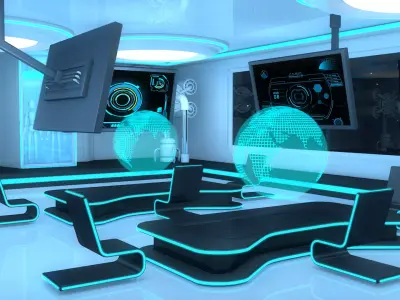 Sci Fi Room 3D model