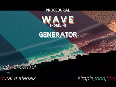 WAVE GEN Low-poly 3D model