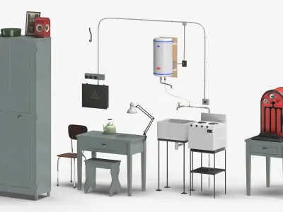  Full Signal Box Setup with Block Instruments and Stove 
