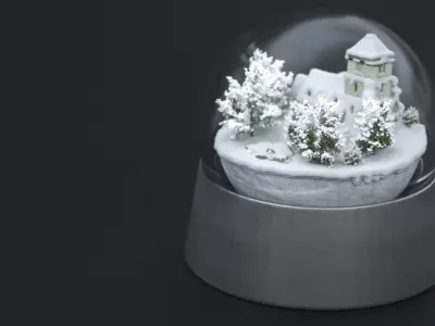 THE CHURCH SNOW GLOBE 2024 3D model