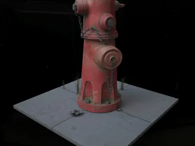 Fire Hydrant Plug Free 3D model