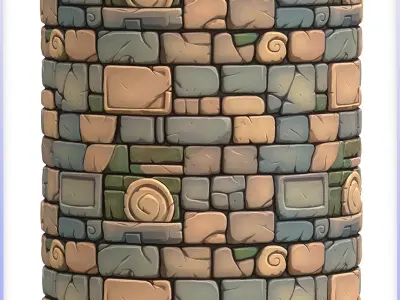Stylized Wall Seamless Texture Texture 105
