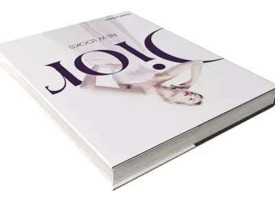 Dior New Looks Fashion Coffee Table Book Low-poly 3D model