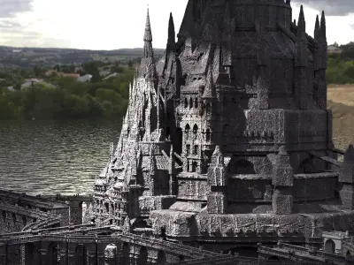 Maleficent castle Tower 3 3D model