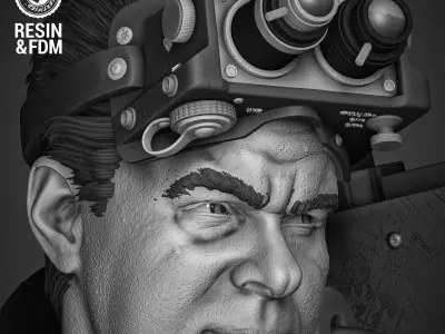 Wicked Movies Ray Sculpture 3D print model