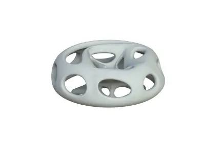 SciFi Cube Object No 65497 Low Poly Shape Low-poly 3D model