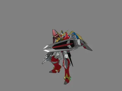 Attacker Gundam B 23 3D model