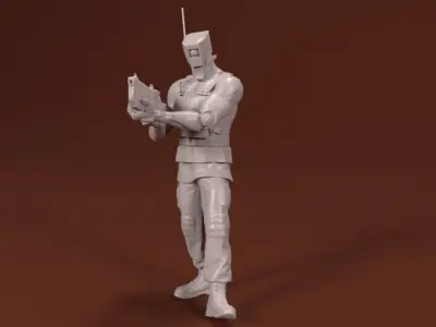 28mm TactiBots Support Troops 3D print model