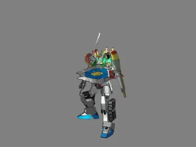 Attacker Gundam 2 3D model